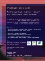 Certified Sound Therapist 1st Level Training Course