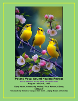Poland Vocal Sound Healing Retreat: blogpost: https://vocalsoundhealer.com/2026-poland-vocal-sound-healing-6-day-retreat-august-19th-24th/